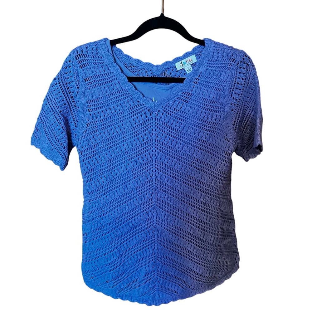 d&co crochet top with matching tank. Size S